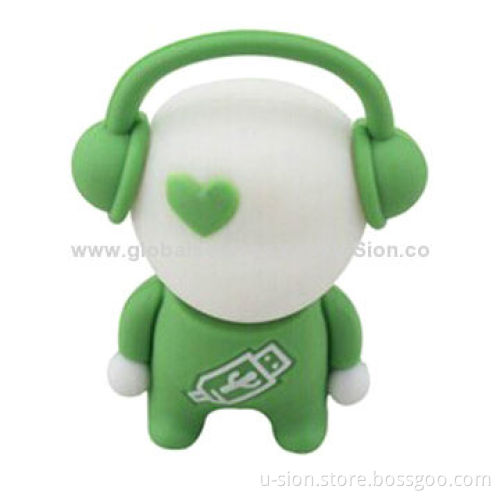 Promotional Cartoon Music Baby-shaped USB Flash Memory/Stick, Customized Designs Welcomed